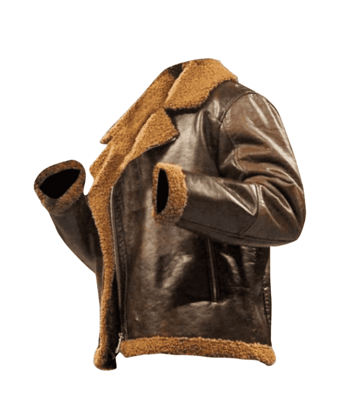 Aviator Brown Mens Leather Jacket By Sharsal