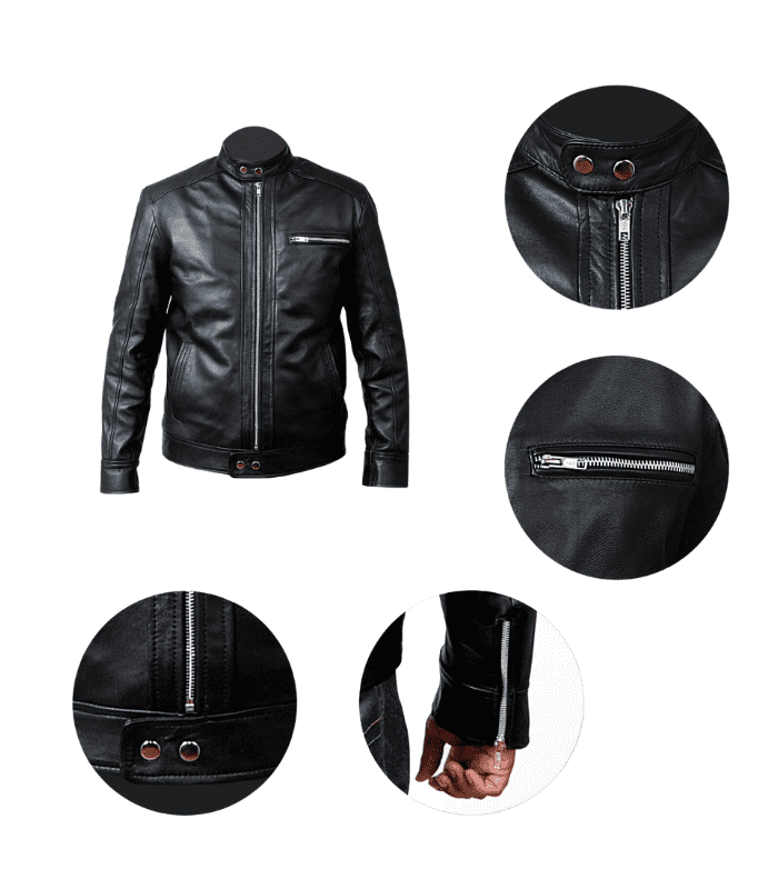 Bike Hunt Real Leather Jacket For Men