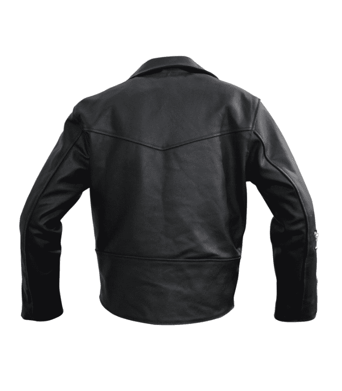 Brando Biker Leather Jackets Black Motorcycle Cafe Racer Leather Jacket For Men