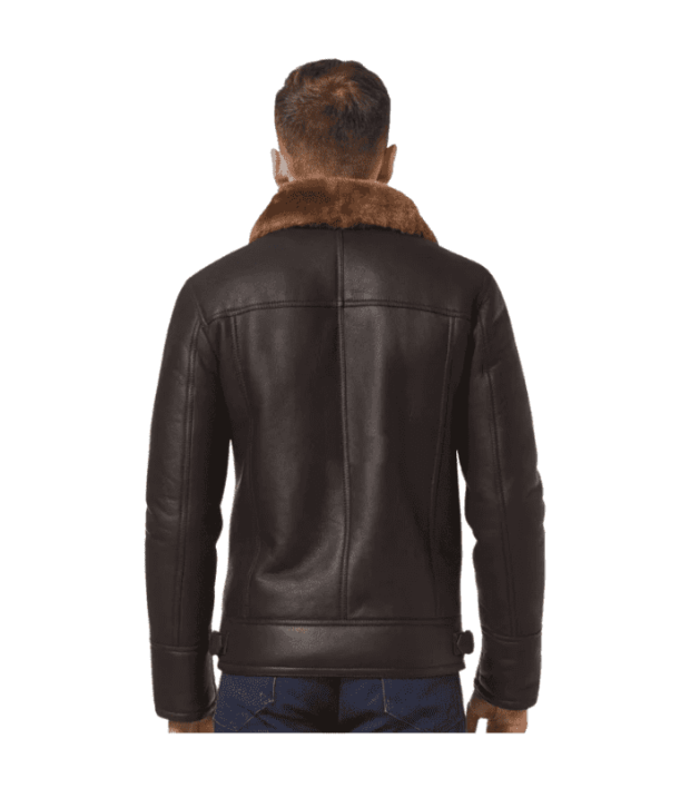 Brown Ginger Aviator Leather Jacket for men by Sharsal