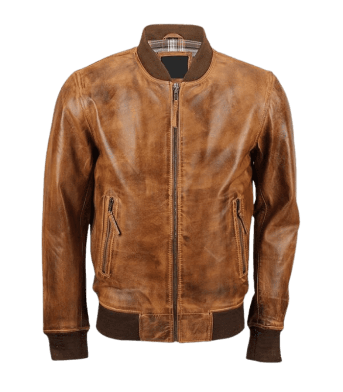 Men Leather Jacket - Lambskin Winter Vintage Motorcycle Biker Jacket