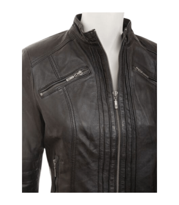 Black Leather Jacket For Girls