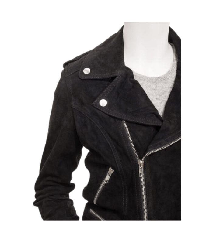 suede leather jacket for women
