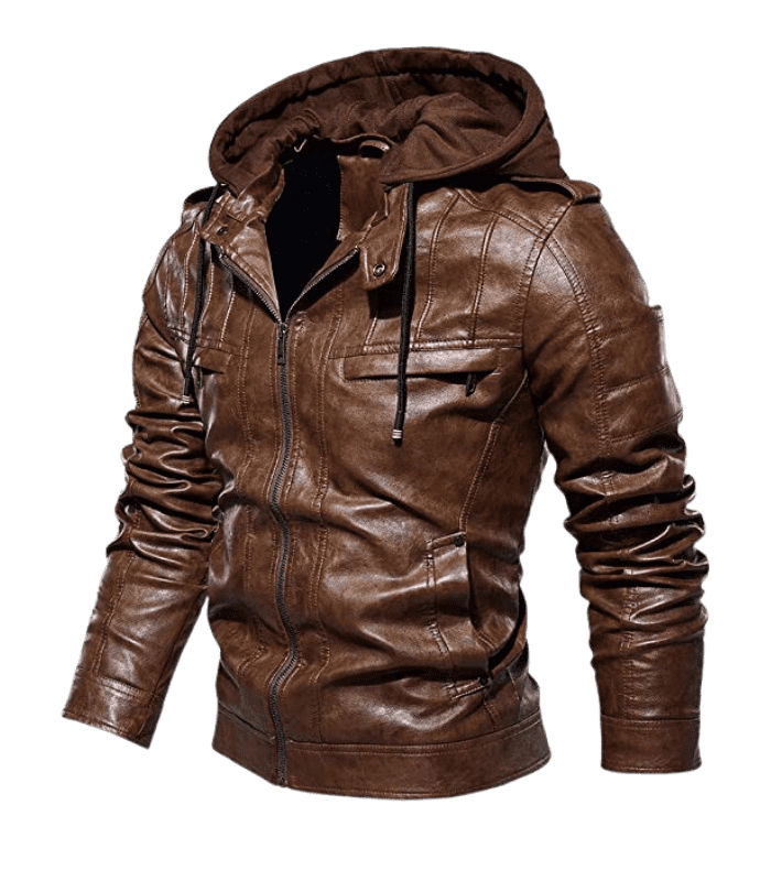 bomber jacket with hood by sharsal