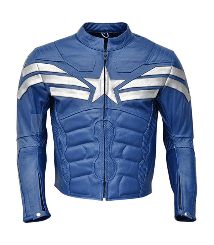 Captain America Motorcycle Jacket By Sharsal