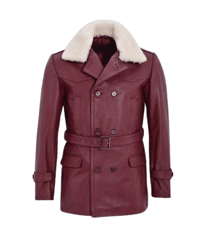 Dark-Red-Fur-Genuine-Leather-Long-Coat