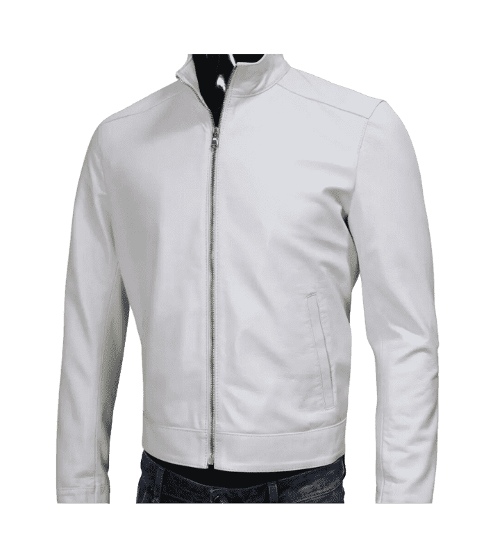 White bomber jacket by sharsal