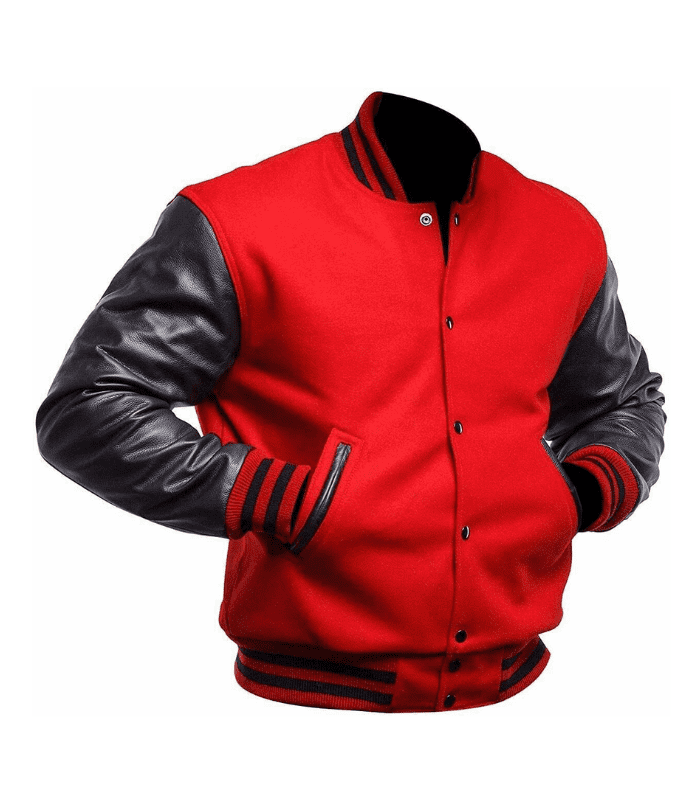Red Bomber Jacket Men By Sharsal