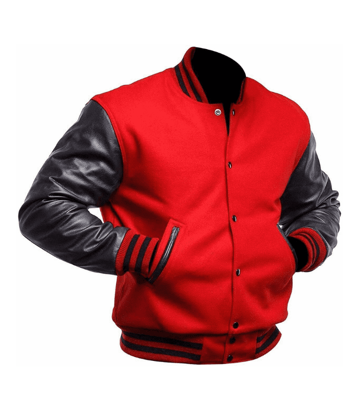 Red bomber jacket men by sharsal