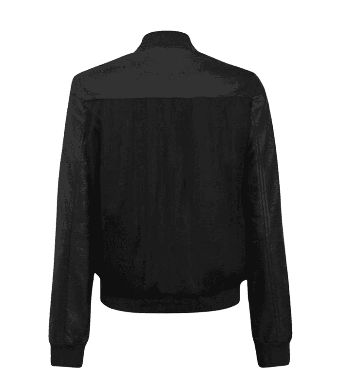 Women’s Elegant Black Bomber Jacket By Sharsal