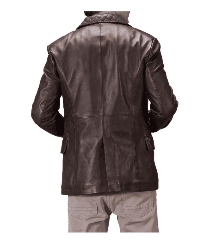 Men'S Brown Leather Blazer/Brown Leather Coat