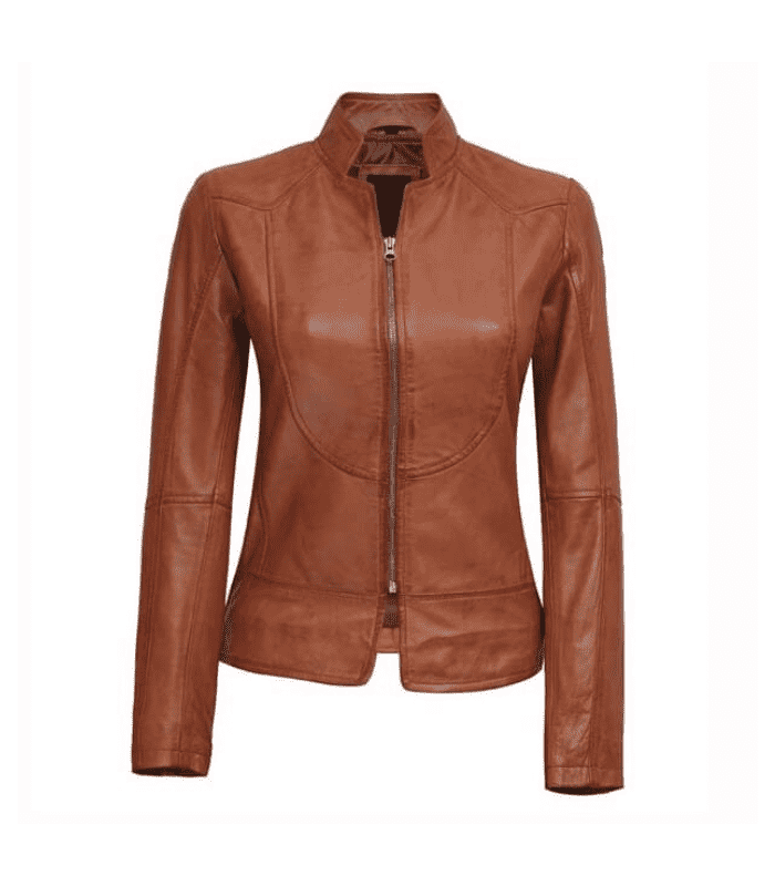 Genuine Slim Fit Biker Ladies Leather Jacket