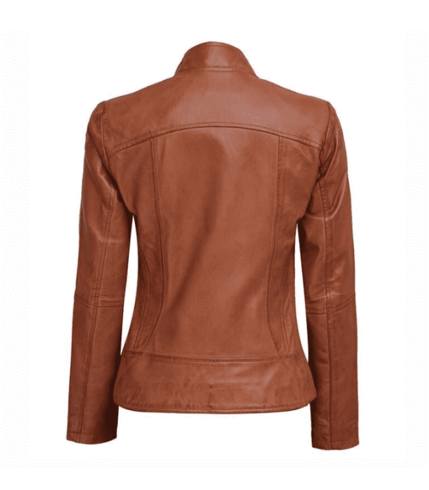 Slim Fit Biker Ladies Leather Jacket