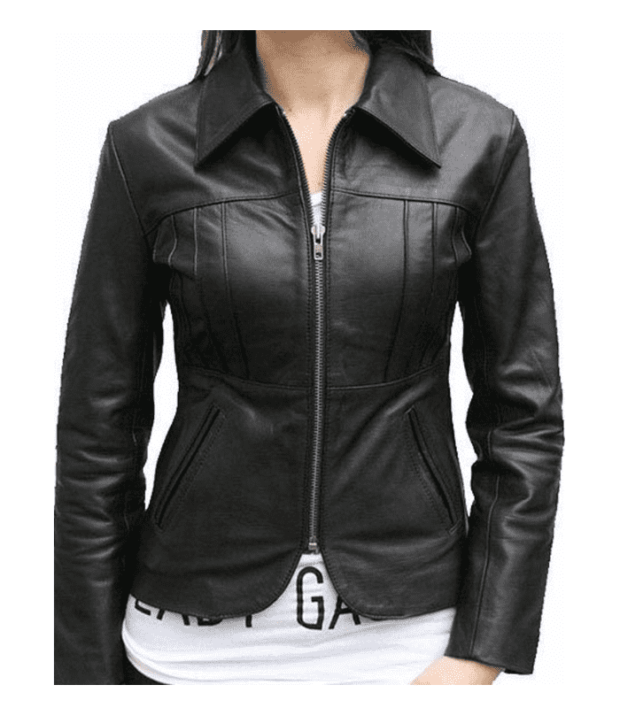 Slim Fit Biker Ladies Leather Jacket