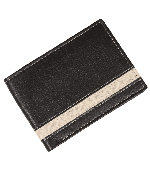 Men's Full Grain Bifold Classic Stitched Leather Wallet