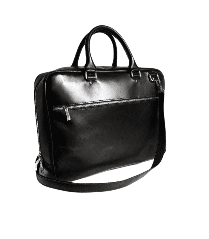 Large Leather Briefcase &Amp; Messenger Laptop Bag