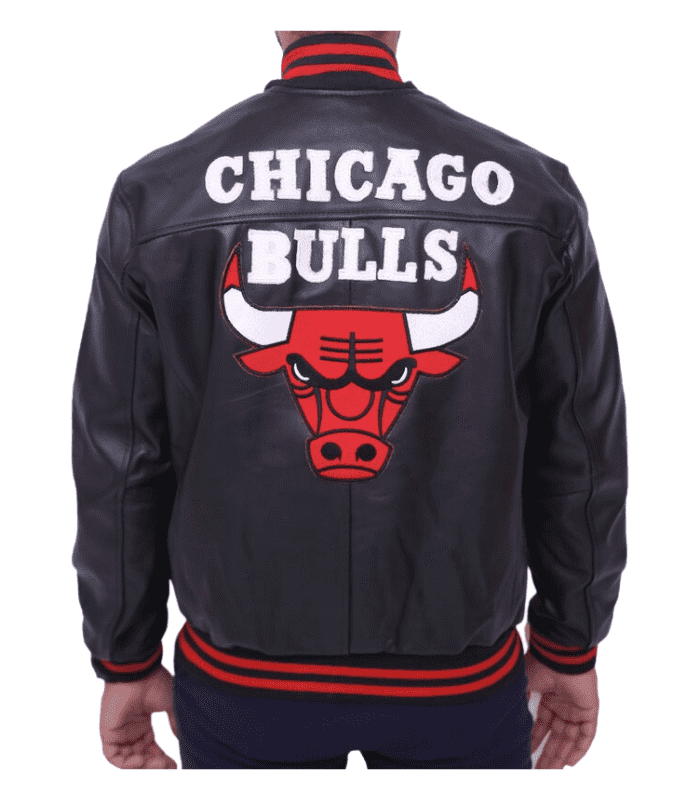 Vintage Chicago Letterman Bomber Leather Jacket