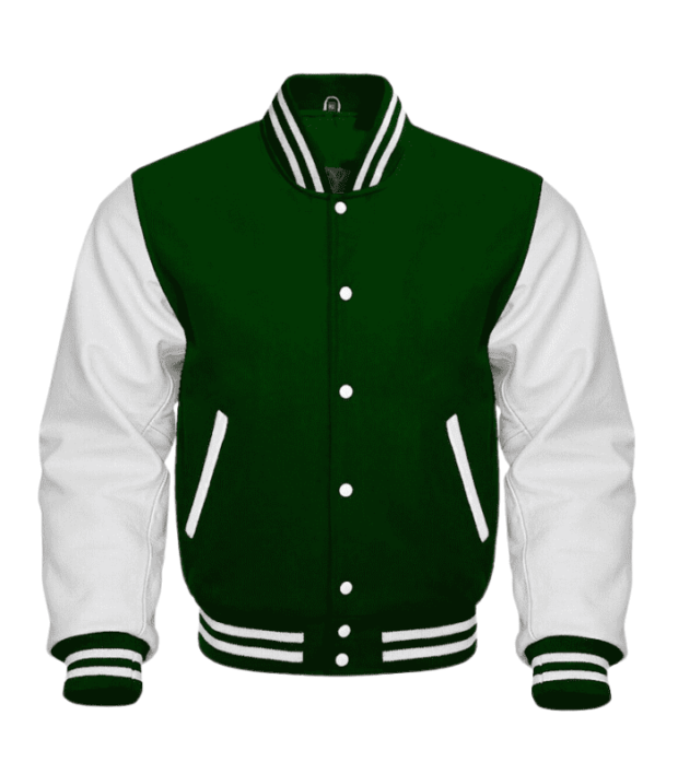 Varsity Letterman Baseball Bomber Leather Jacket